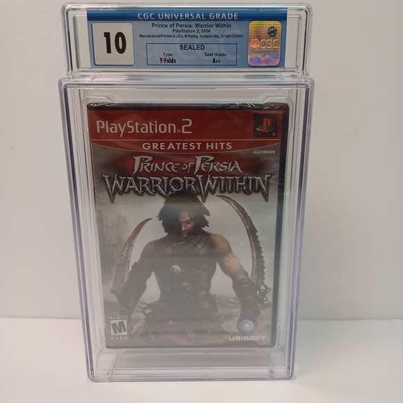 Prince of Persia 2 Warrior Within Greatest Hits CGC Graded 10 A++ Perfect 10